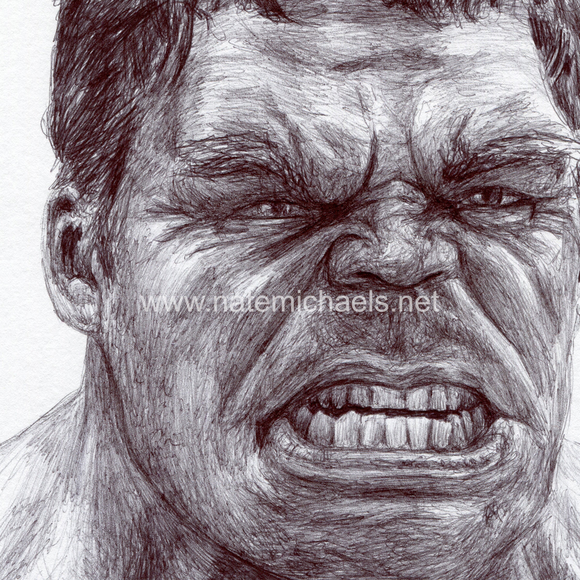 Thalo Halo on Tumblr: A quick Hulk sketch before bed. #hulk #avengers  #brucebanner #superhero #green #drawing #art #fanart...